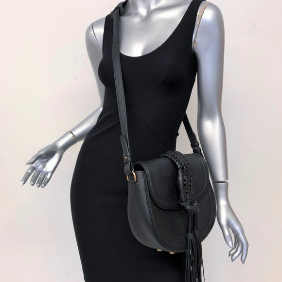 Altuzarra Handbags - Altuzarra Ghianda Saddle Knot Bag Black